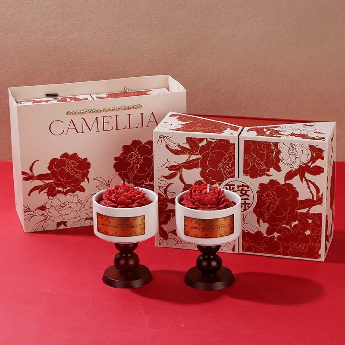 高级感婚伴手礼香薰蜡烛盒