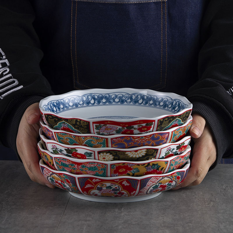 日式陶瓷餐具8英寸汤盘