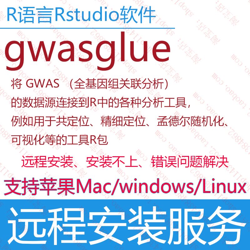 gwasglue GWAS数据分析R包R语言软件package包安装错误问题解决