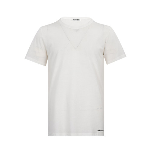 JilSander圆领全棉短袖T恤男士