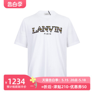 T恤男士 LANVIN 字母logo全棉短袖 春季 浪凡男经典 XY精选