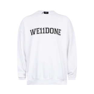 we 11 done男女同款字母logo全棉套头卫衣男女2025秋冬新款XY推选