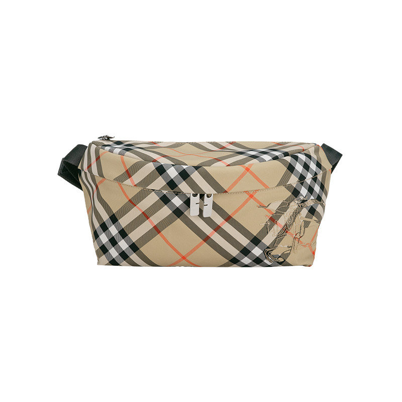 BURBERRY/博柏利格纹开合腰包