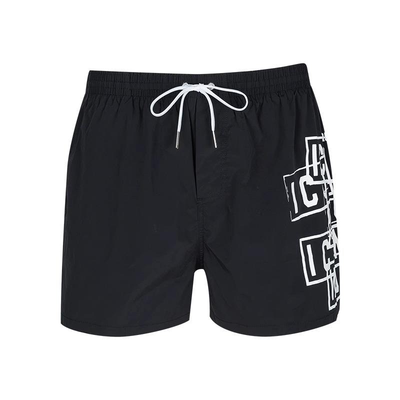 二次方男字母印花系带休闲短裤男