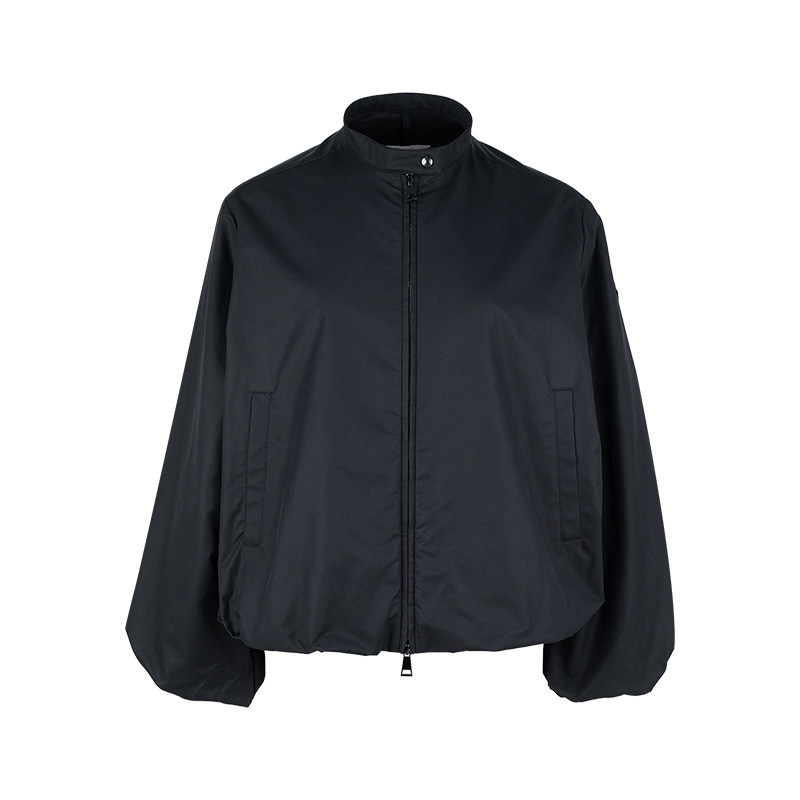 Moncler/盟可睐女经典褶裥纯色长袖拉链棉服女士2026年秋冬新款