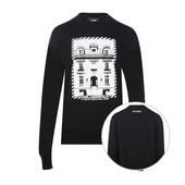 Karl Lagerfeld卡尔·拉格斐建筑图案印花套头加绒卫衣女士XY推广