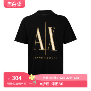 T恤男士 Armani logo全棉短袖 Exchange阿玛尼男经典 新款