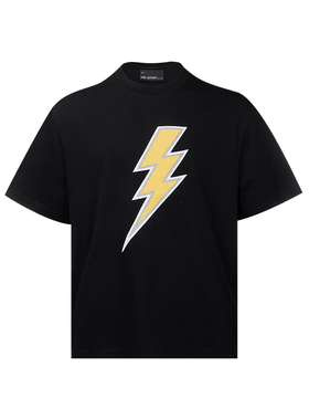 Neil Barrett男经典闪电图案全棉短袖T恤男士春夏XY推广