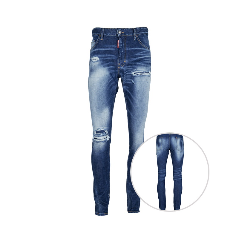 Dsquared2仿旧修身牛仔长裤男