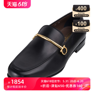 FERRAGAMO 男士 春夏XY奥莱A 菲拉格慕饰扣休闲皮鞋