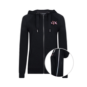 Armani Exchange阿玛尼logo印花拉链连帽衫 女XY精选