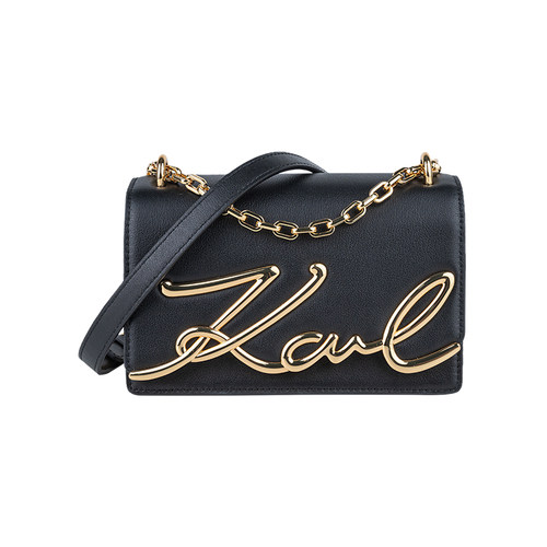 卡尔·拉格斐女经典皮质斜挎包女