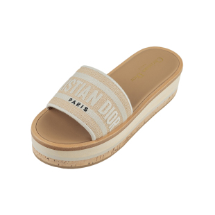 迪奥女经典 女士新款 Dioriviera 休闲一字拖鞋 XY限定 Dway Dior