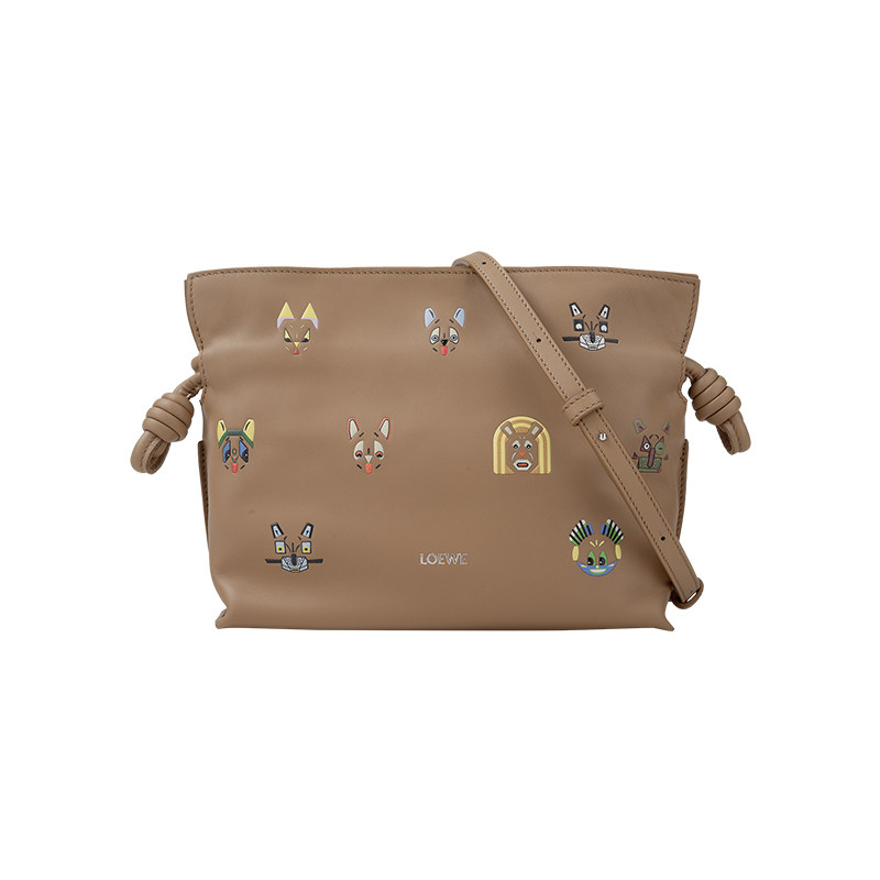 LOEWE/罗意威女经典Flamenco小猫印花手拿包女士2026年新款