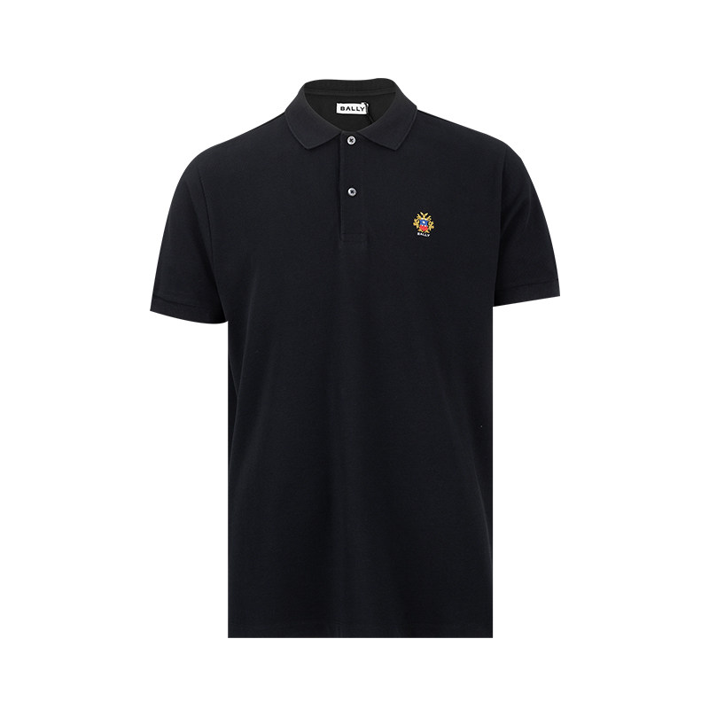 Bally/巴利男经典logo刺绣全棉短袖polo衫男士2026春夏新款XY推选