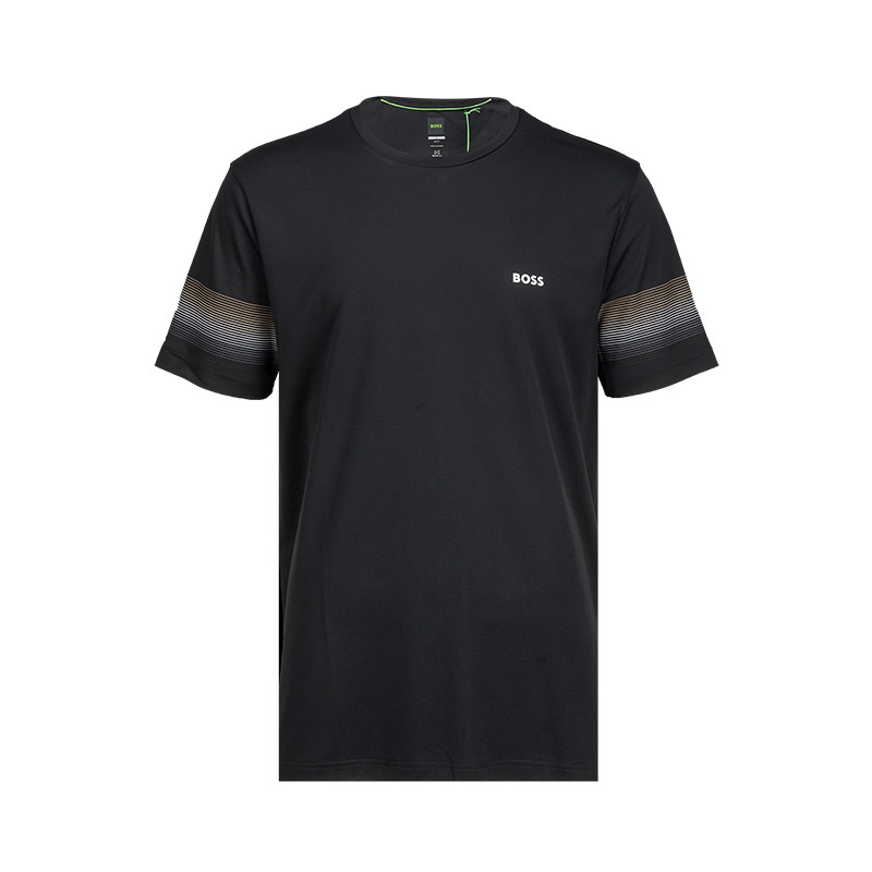 HugoBoss圆领徽标修身短袖T恤男