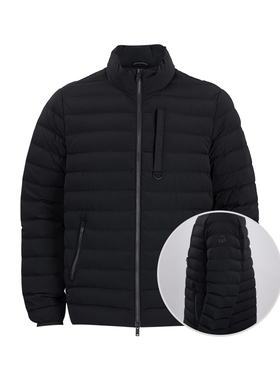 MOOSE KNUCKLES/慕瑟纳可男绗缝立领蓬松排骨羽绒服男士新款XY