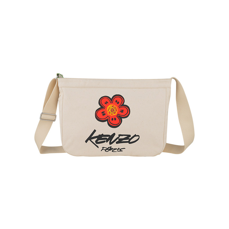 KENZO经典logo印花单肩挎包男女图片