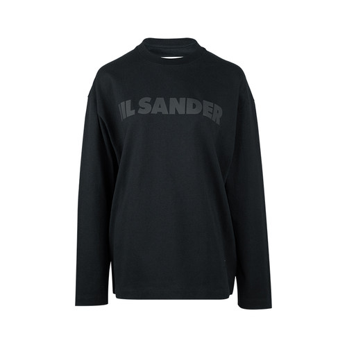 JilSander落肩圆领长袖T恤女士