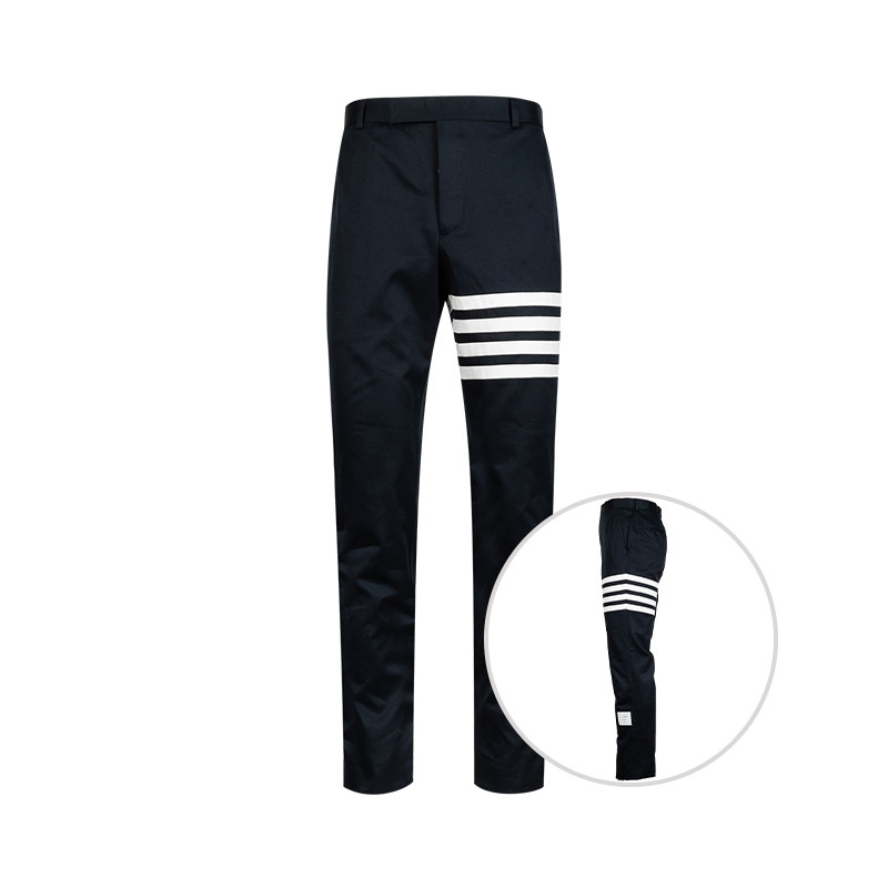 ThomBrowne四条纹西裤长裤男士