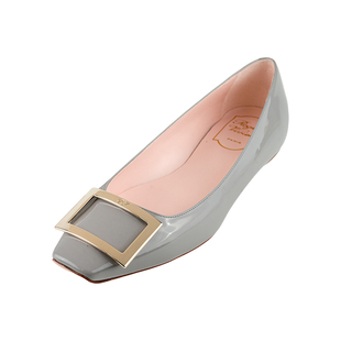 Roger Vivier女经典Trompette漆皮时尚平底休闲单鞋女士新款XY