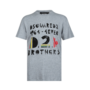 春夏XY促销 Dsquared2二次方男字母logo印花短袖 T恤男士