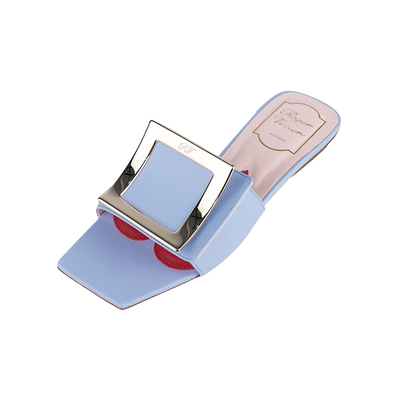 RogerVivier字母logo拖鞋凉鞋女