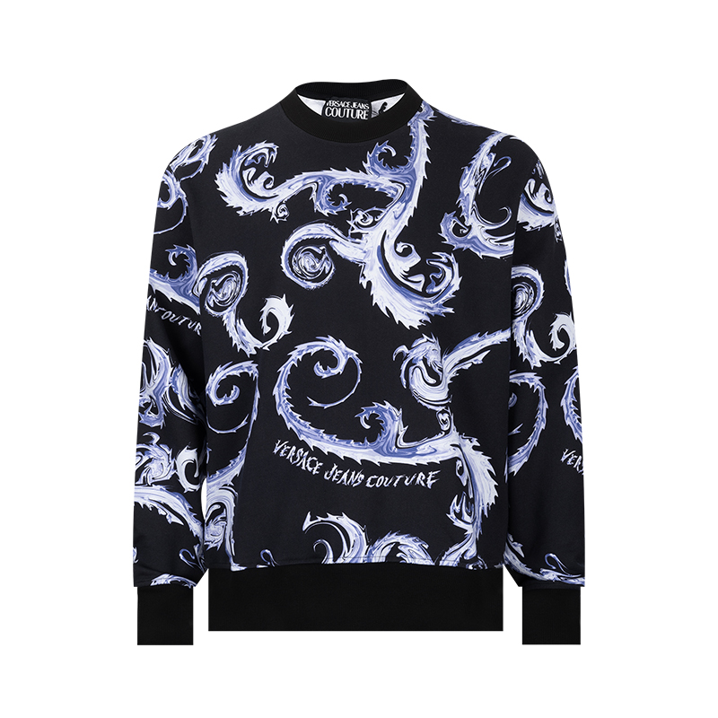 Versace印花全棉套头卫衣