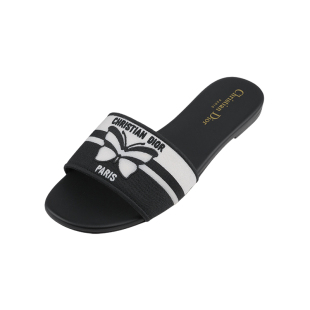 迪奥女经典 女士春夏新款 logo 休闲一字拖鞋 XY推选 Dway Dior