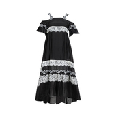 PINKO女短袖 拼接中长款 连衣裙女士春夏XY奥莱C