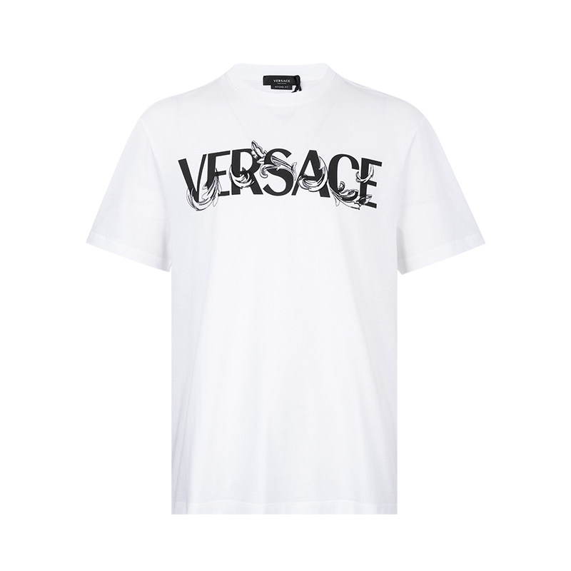 Versace/范思哲Barocco Silhouette logo印花短袖T恤男春夏XY推选