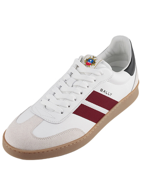Bally/巴利男经典 Raise条纹细节皮质运动鞋男士2026春秋新款XY