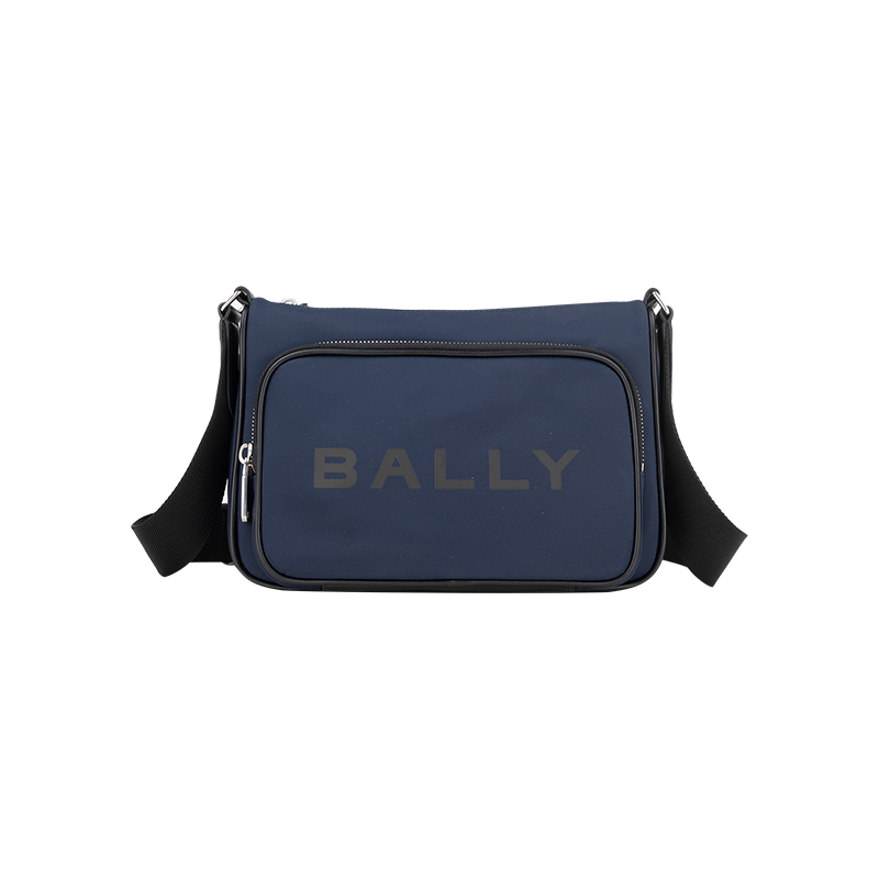 Bally经典logo拉链单肩挎包男女