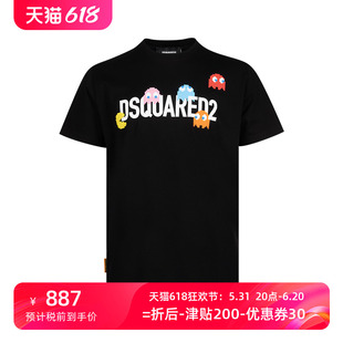 秋冬XY Dsquared2二次方男logo印花全棉短袖 T恤男士