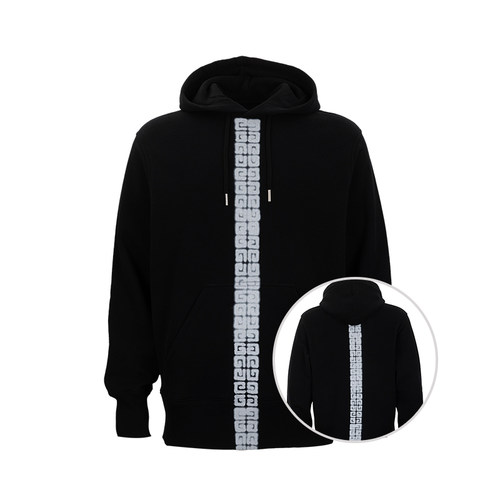 Givenchy经典logo连帽套头卫衣男