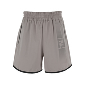 FENDI芬迪男经典 XY推选 2025春夏新款 字母logo松紧休闲短裤 男士