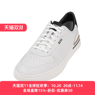 Boss雨果 2025春秋新款 博斯男经典 男士 logo休闲系带运动鞋 Hugo