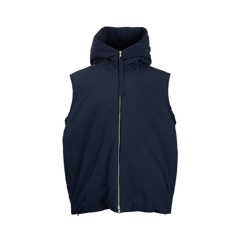 JilSander宽松无袖羽绒马甲男士