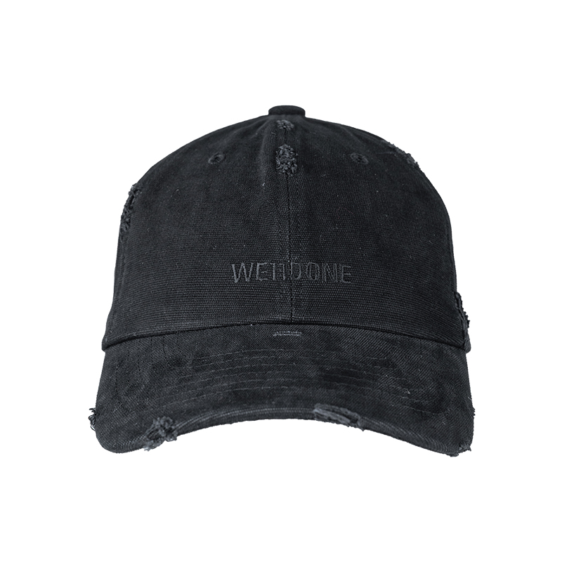 we11done字母做旧休闲棒球帽