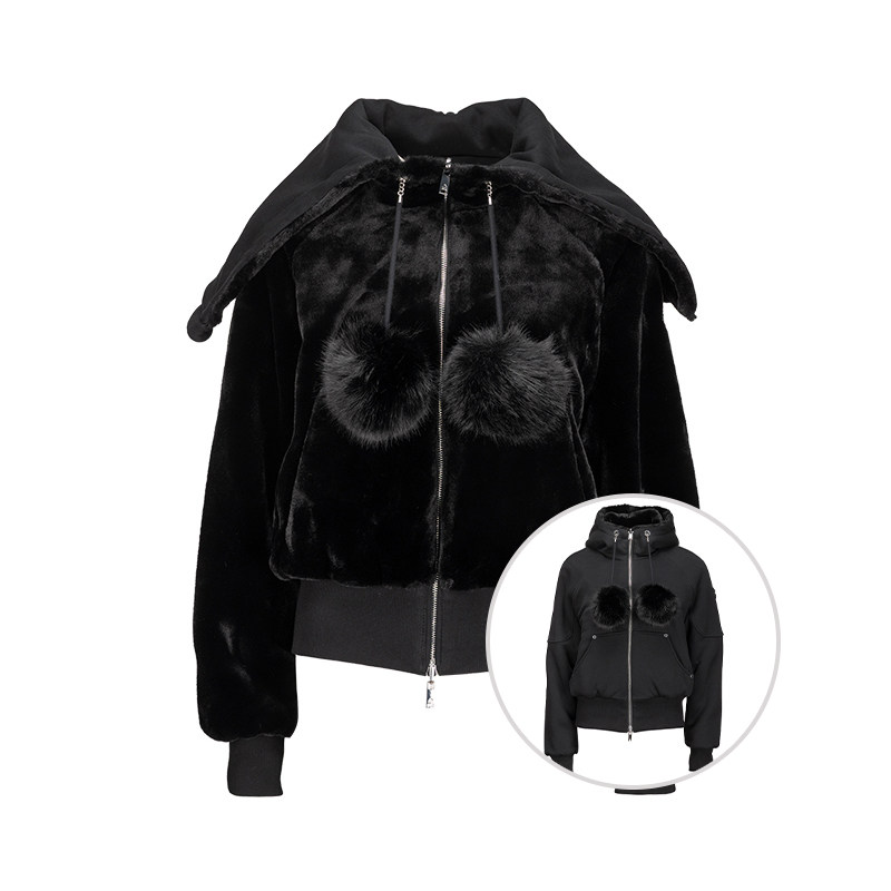 MOOSE KNUCKLES/慕瑟纳可女BUNNY双面穿小剪刀绒感外套女士新款XY
