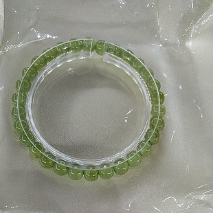 天然南玉手串手链女款单圈高品质玉石小圆珠饰品礼物送女友送闺蜜