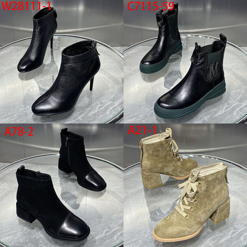 特价清仓季末清货真皮女鞋福袋断码季牛皮潮鞋福利女短靴