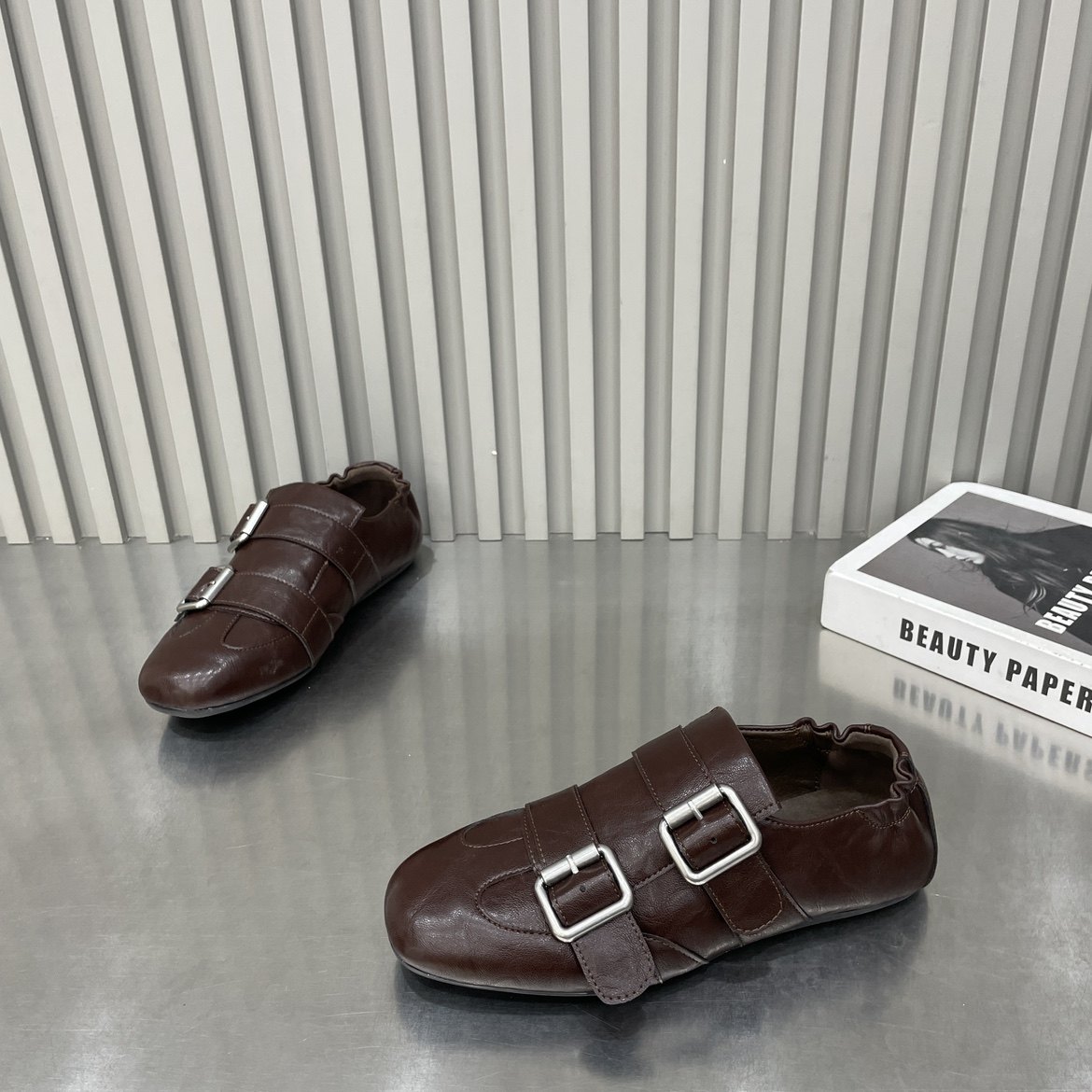 2026年新款复古英伦风皮带扣乐福鞋平底皮带扣一脚蹬百搭舒适单鞋,女鞋,棉鞋,淘宝优惠券,粉丝福利购,淘宝优惠卷