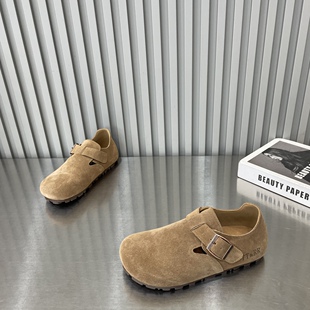 TTRR2026春季新款圆头平底勃肯鞋英伦风复古休闲鞋时尚百搭女鞋潮