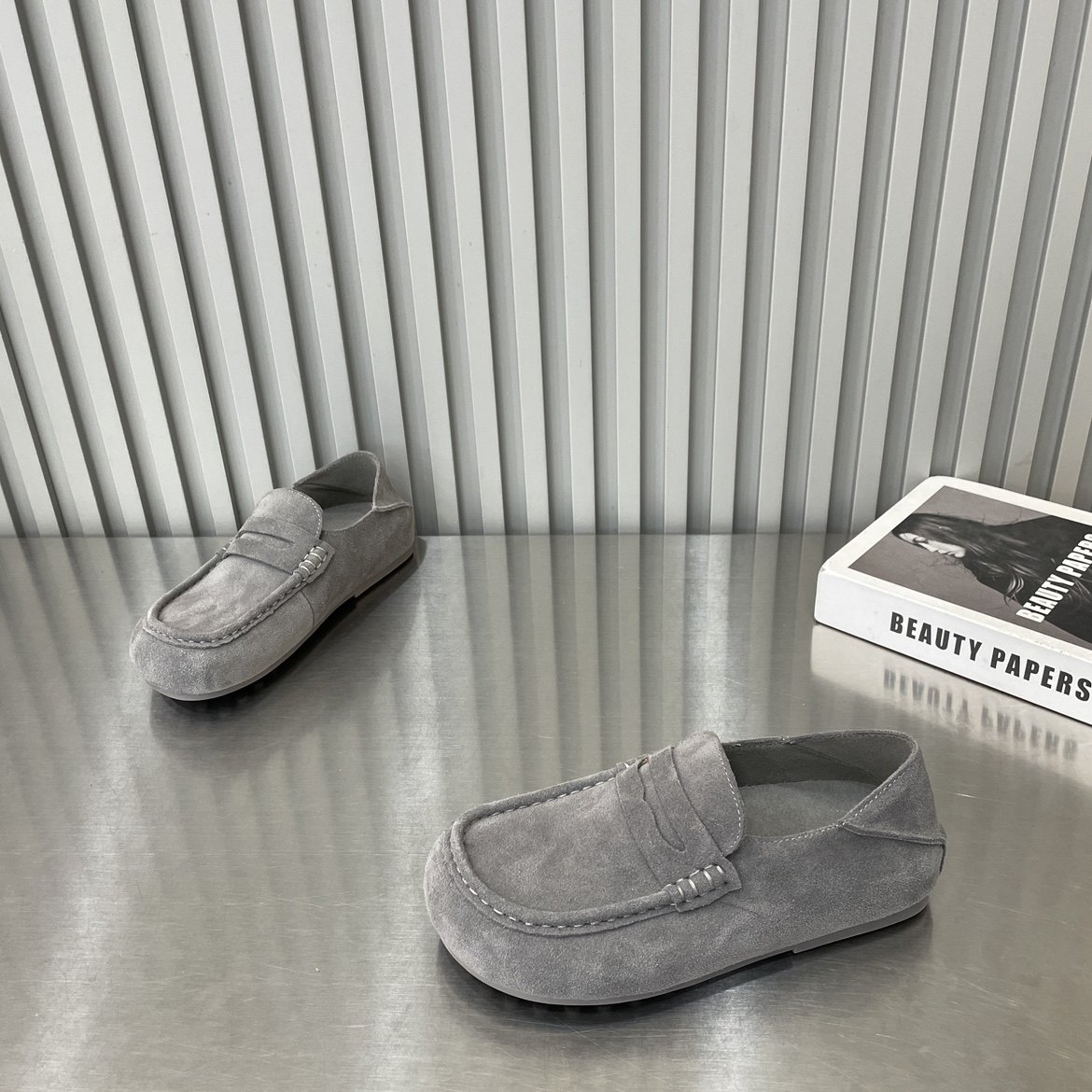 TTRR2026春季新款圆头平底勃肯鞋英伦风复古浅口一脚蹬百搭豆豆鞋,女鞋,乐福鞋（豆豆鞋）,淘宝优惠券,粉丝福利购,淘宝优惠卷