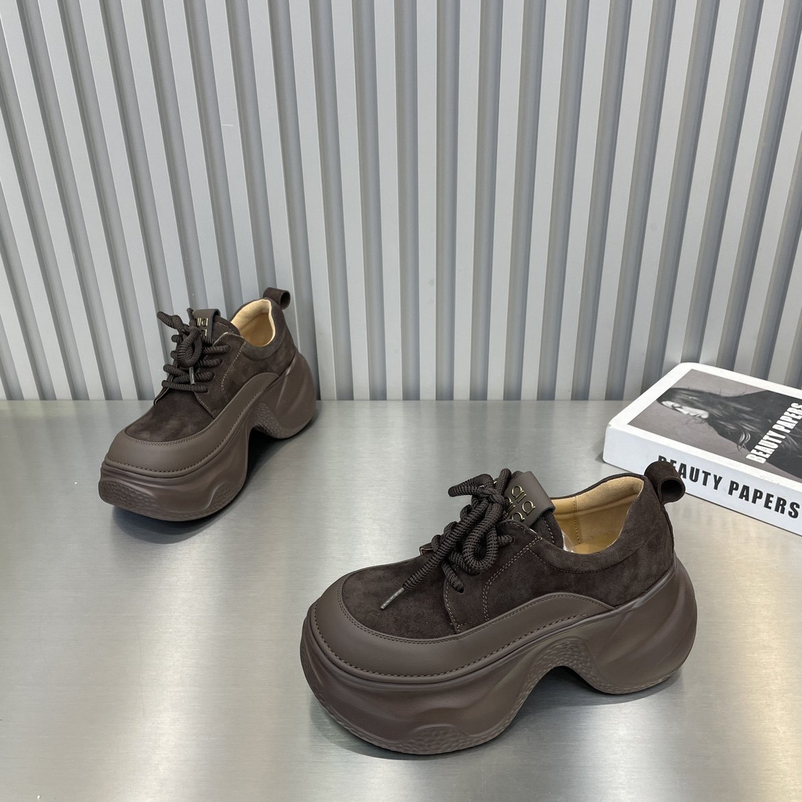 2026春季新款圆头松糕厚底乐福鞋女英伦风复古坡跟磨砂皮时尚女鞋,女鞋,棉鞋,淘宝优惠券,粉丝福利购,淘宝优惠卷