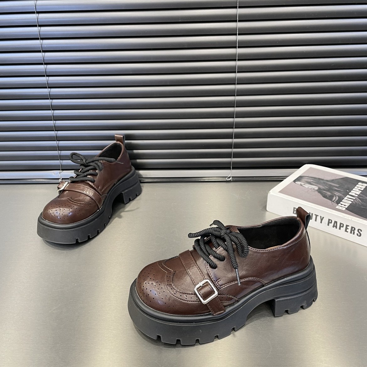 欧货英伦风小皮鞋女单鞋2026新款爆款厚底乐福鞋黑色女鞋子JK鞋潮,女鞋,棉鞋,淘宝优惠券,粉丝福利购,淘宝优惠卷