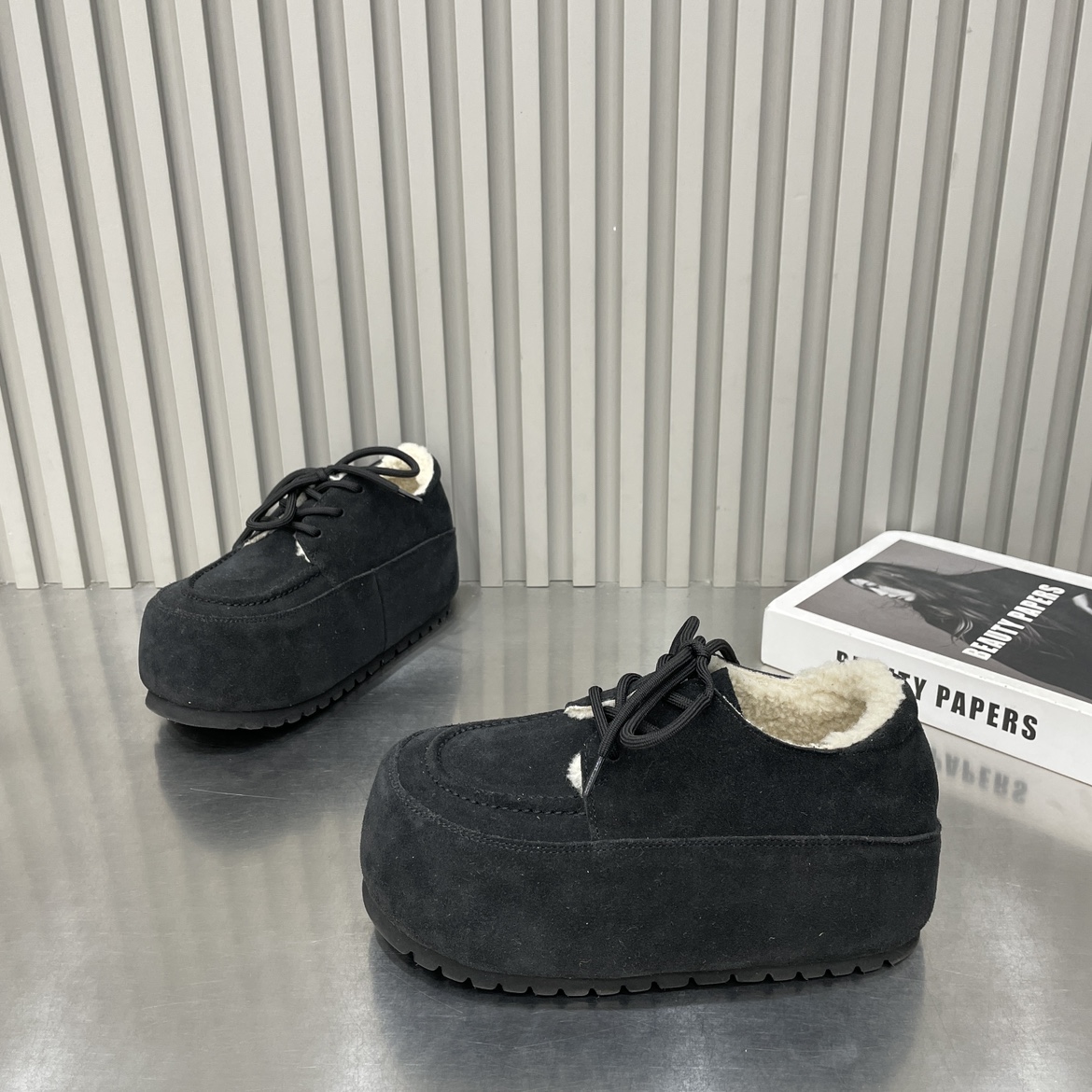 磨砂皮勃肯鞋休闲鞋厚底小个子