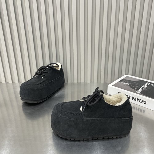 磨砂皮勃肯鞋休闲鞋厚底小个子