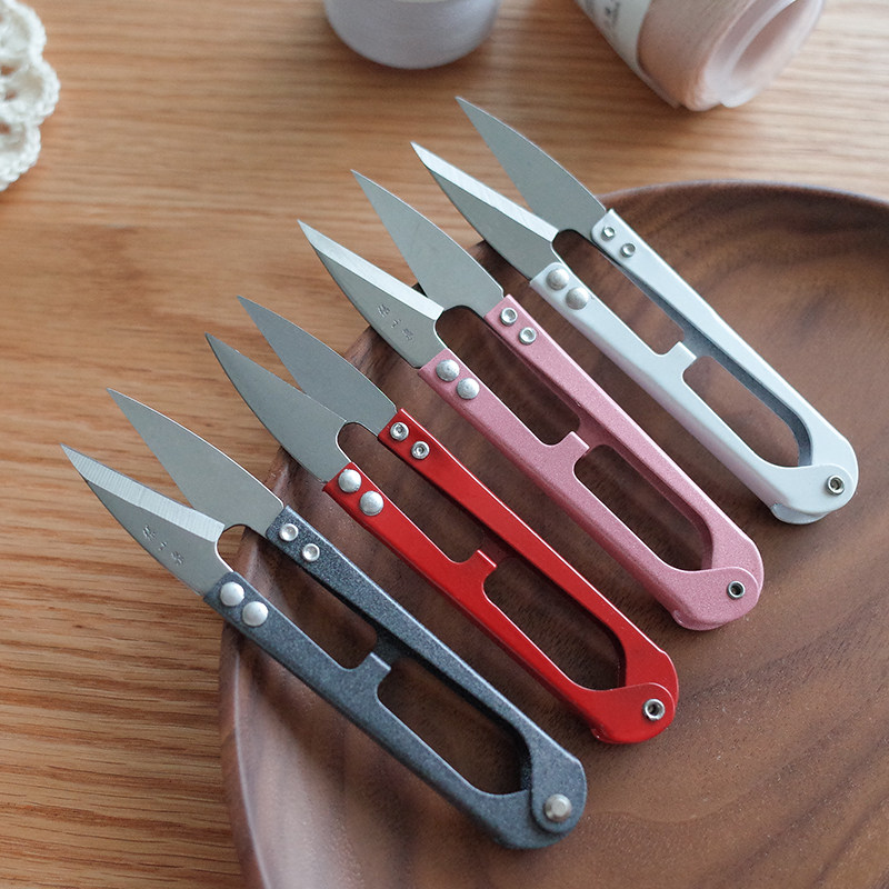 U型剪塑料钢柄十字绣修线剪